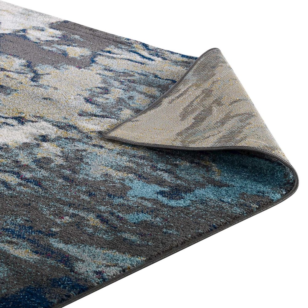 Entourage Foliage Contemporary Modern Abstract 8x10 Area Rug. Picture 4