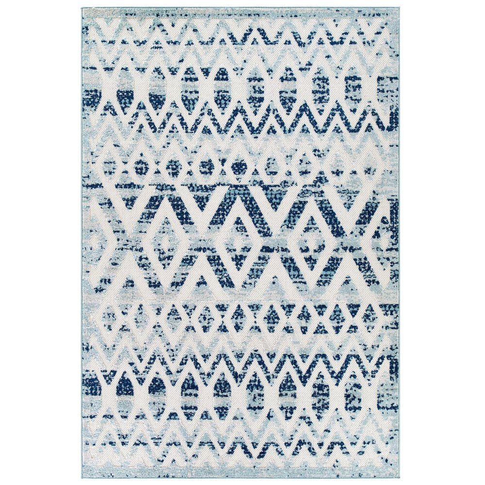 Tamako Diamond and Chevron Moroccan Trellis 8x10 Indoor / Outdoor Area Rug. Picture 1