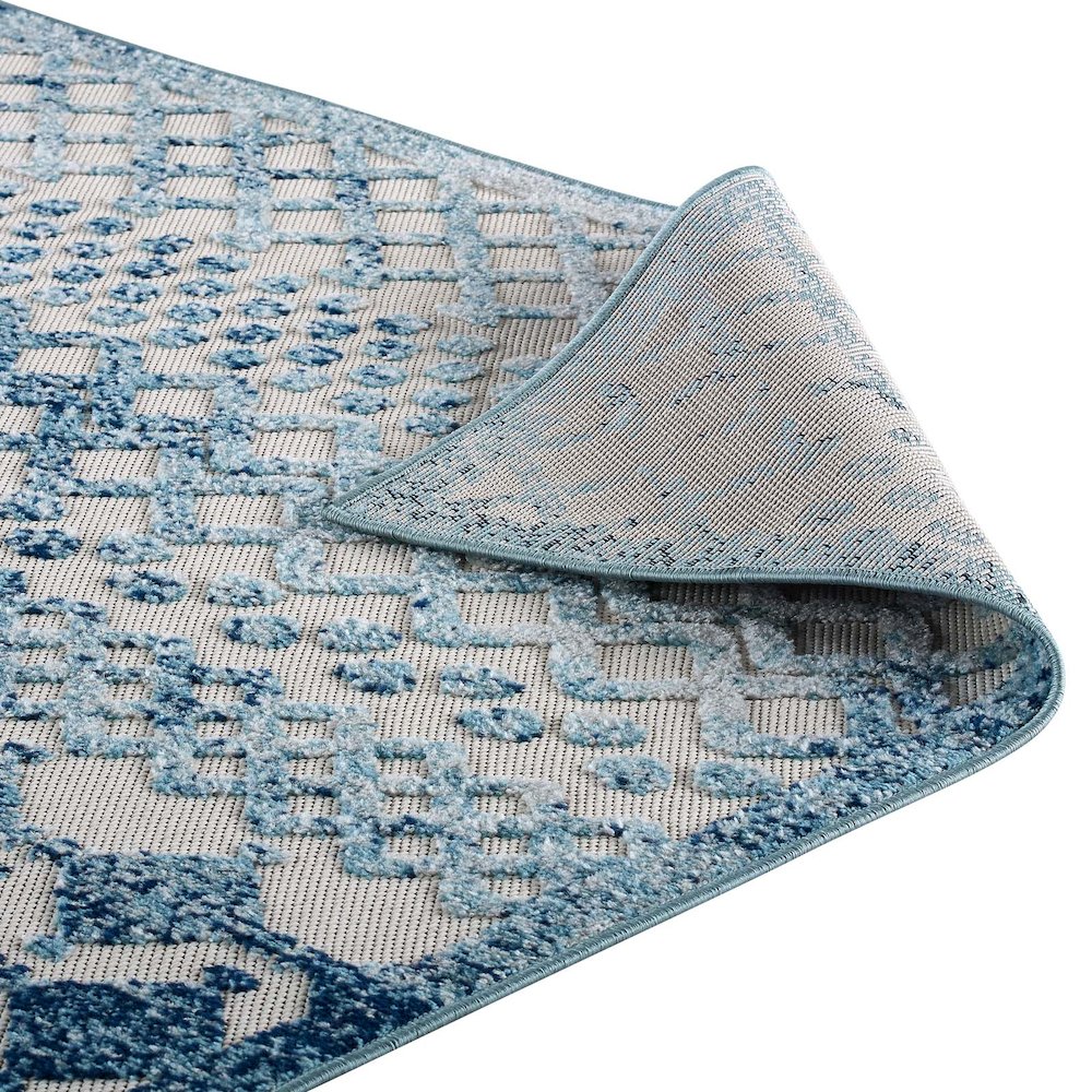 Reflect Giada Abstract Diamond Moroccan Trellis 8x10 Indoor/Outdoor Area Rug. Picture 4