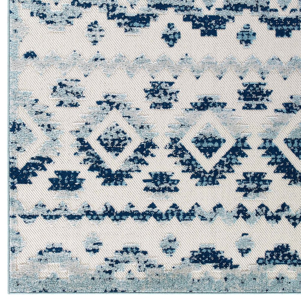 Takara Abstract Diamond Moroccan Trellis 8x10 Indoor and Outdoor Area Rug. Picture 2