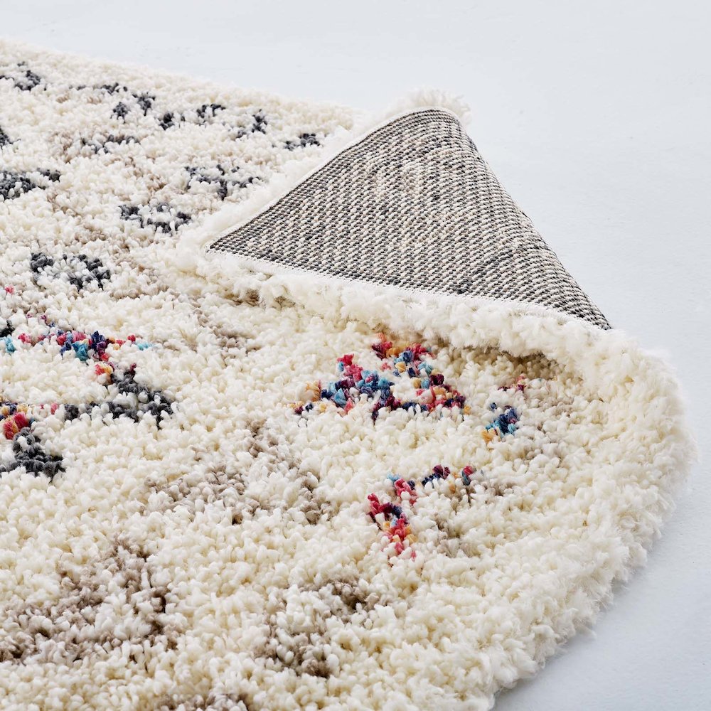 Skadi Rainbow Diamond Shag Area Rug. Picture 8