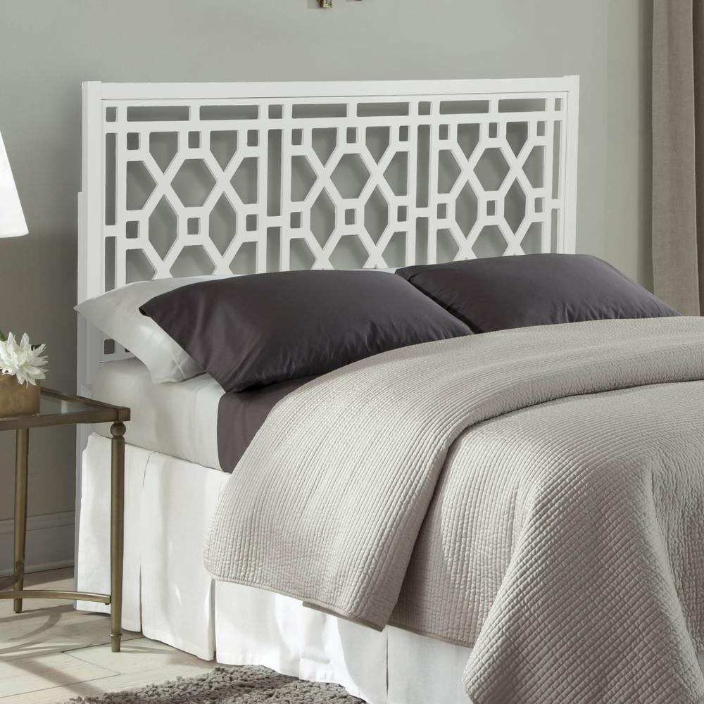 Thomas Chippendale White Headboard - King. Picture 5