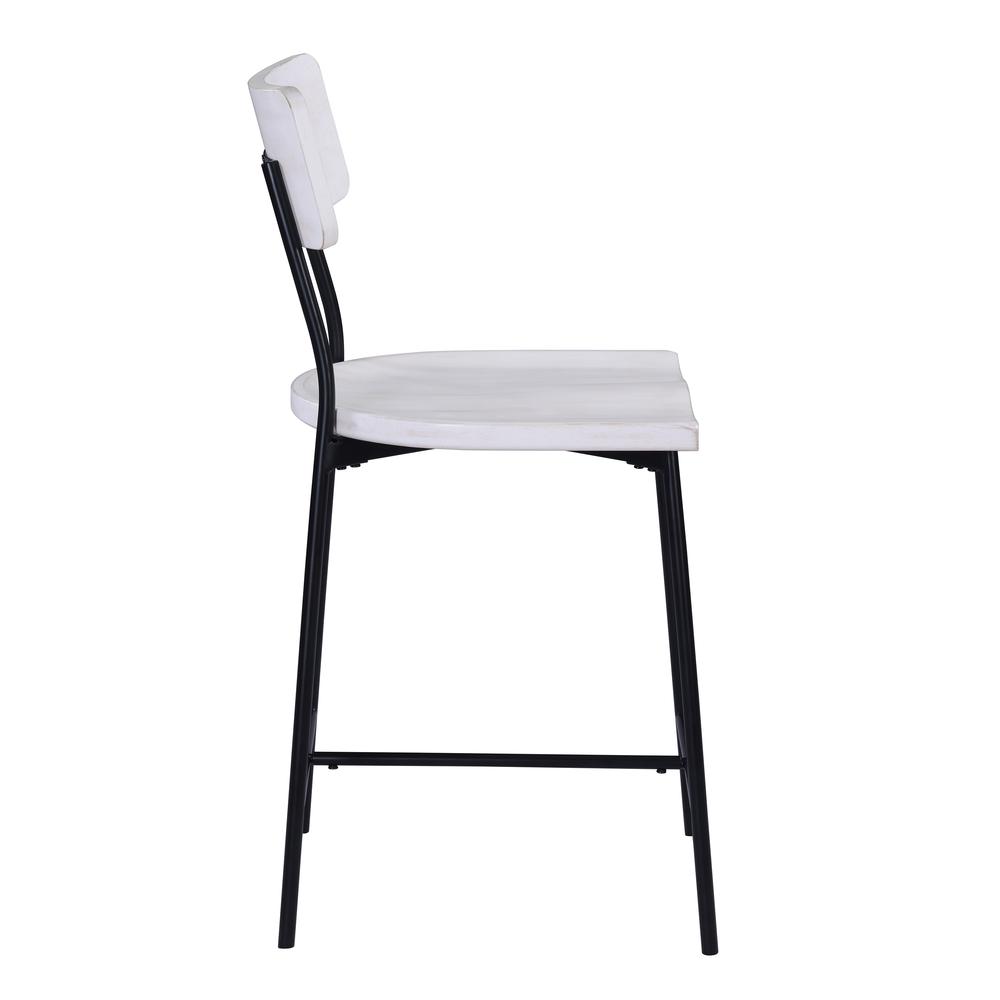 Bari Wood and Metal Modern Counter Stool. Picture 5