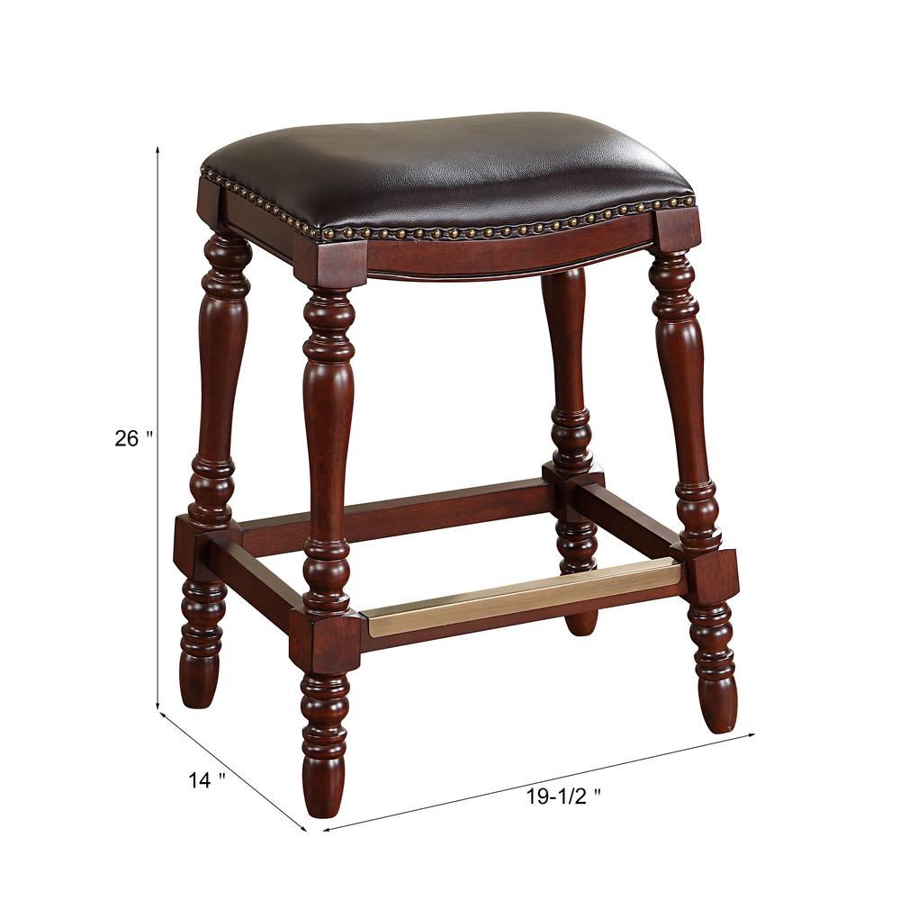 Chester Saddle Seat Counter Stool. Picture 2