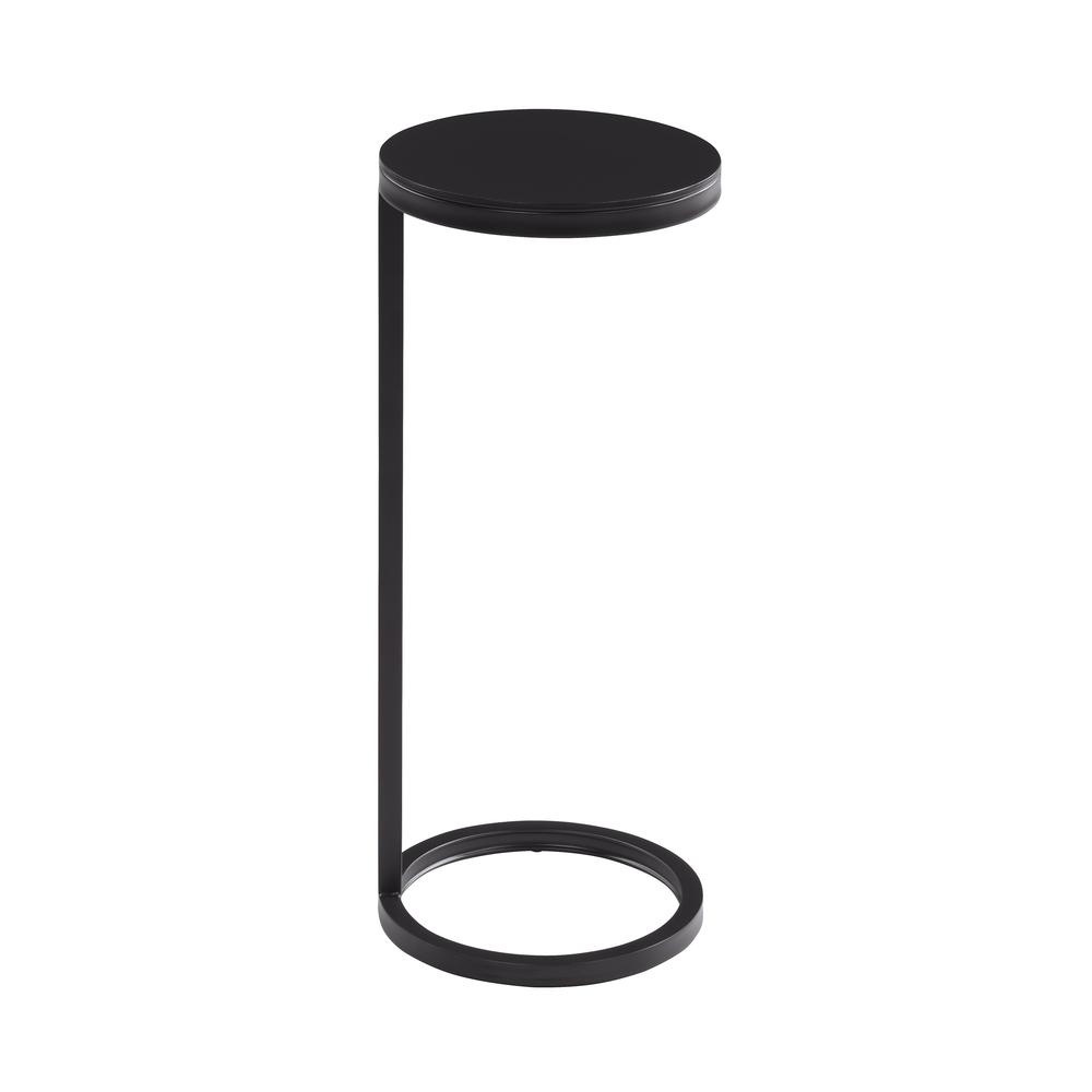 York Round Metal Accent Table. Picture 1