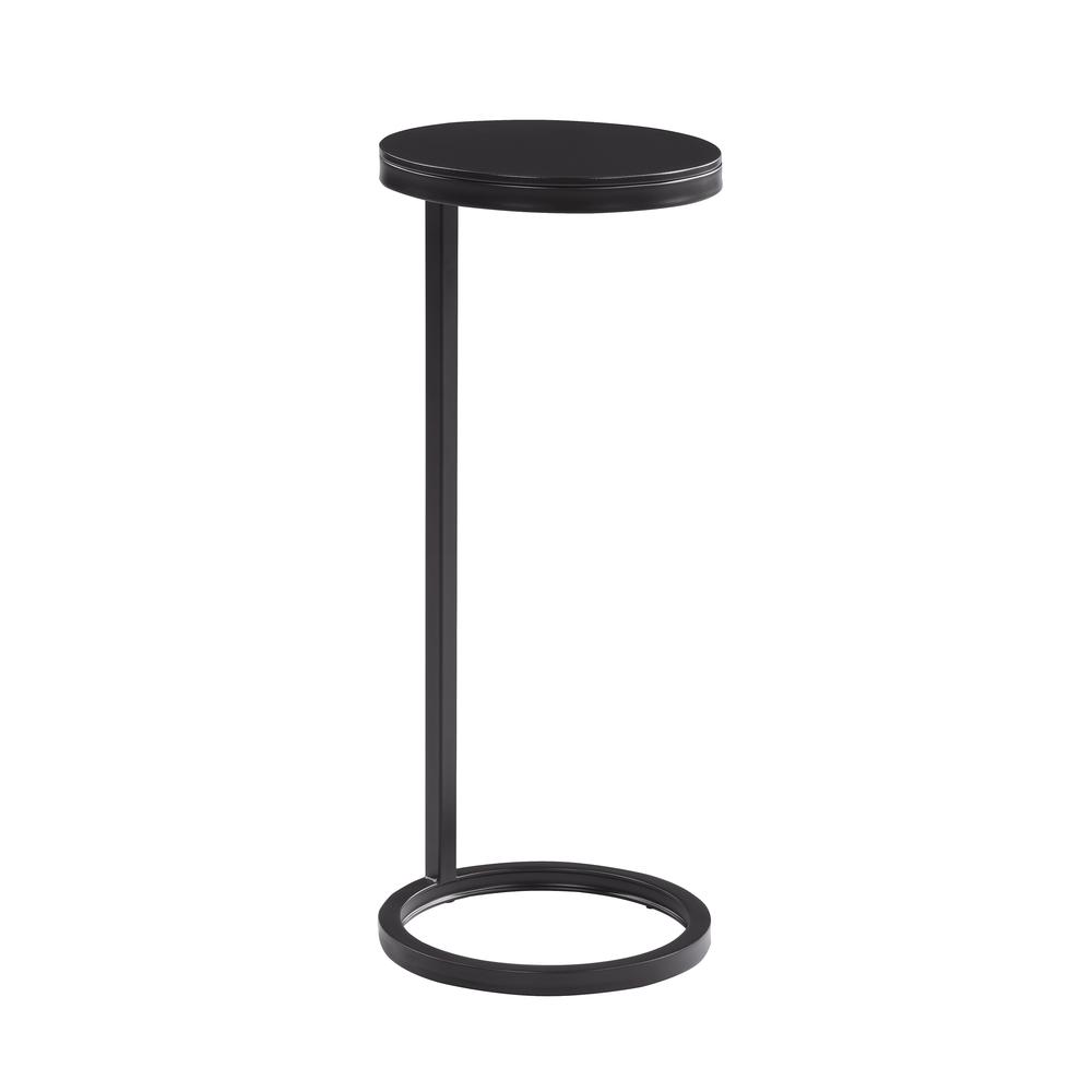 York Round Metal Accent Table. Picture 3
