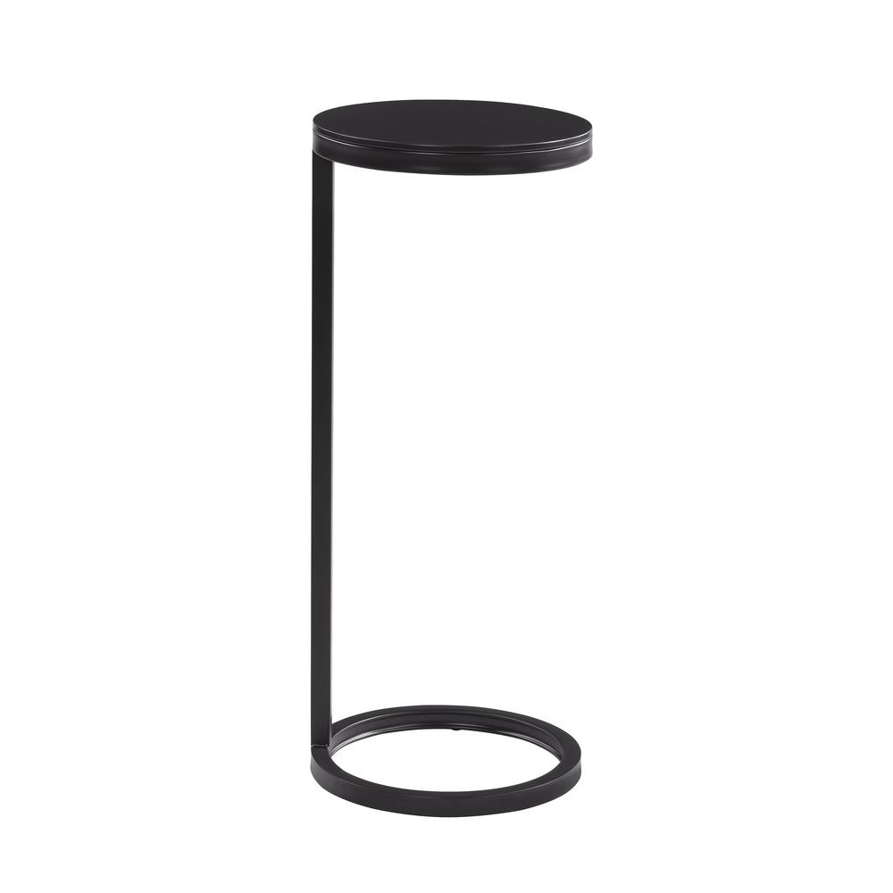 York Round Metal Accent Table. Picture 4
