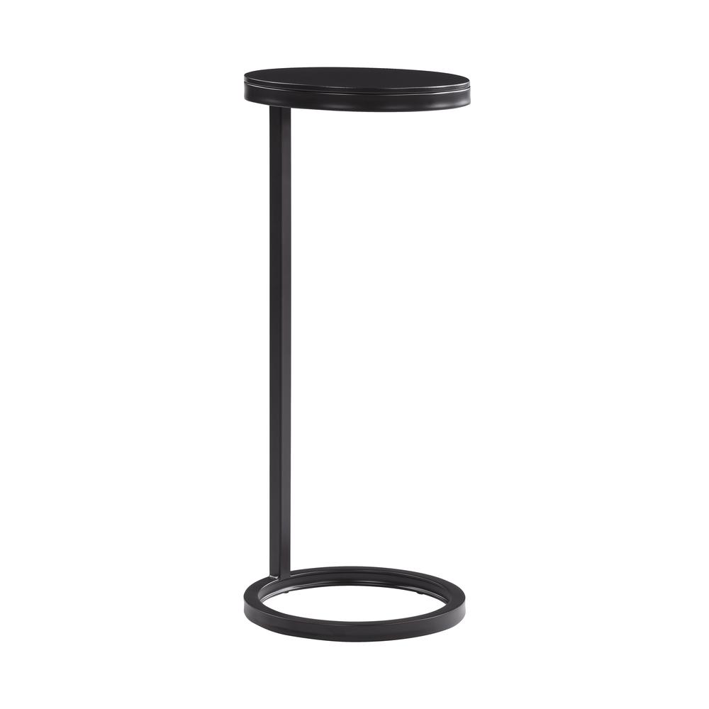 York Round Metal Accent Table. Picture 6