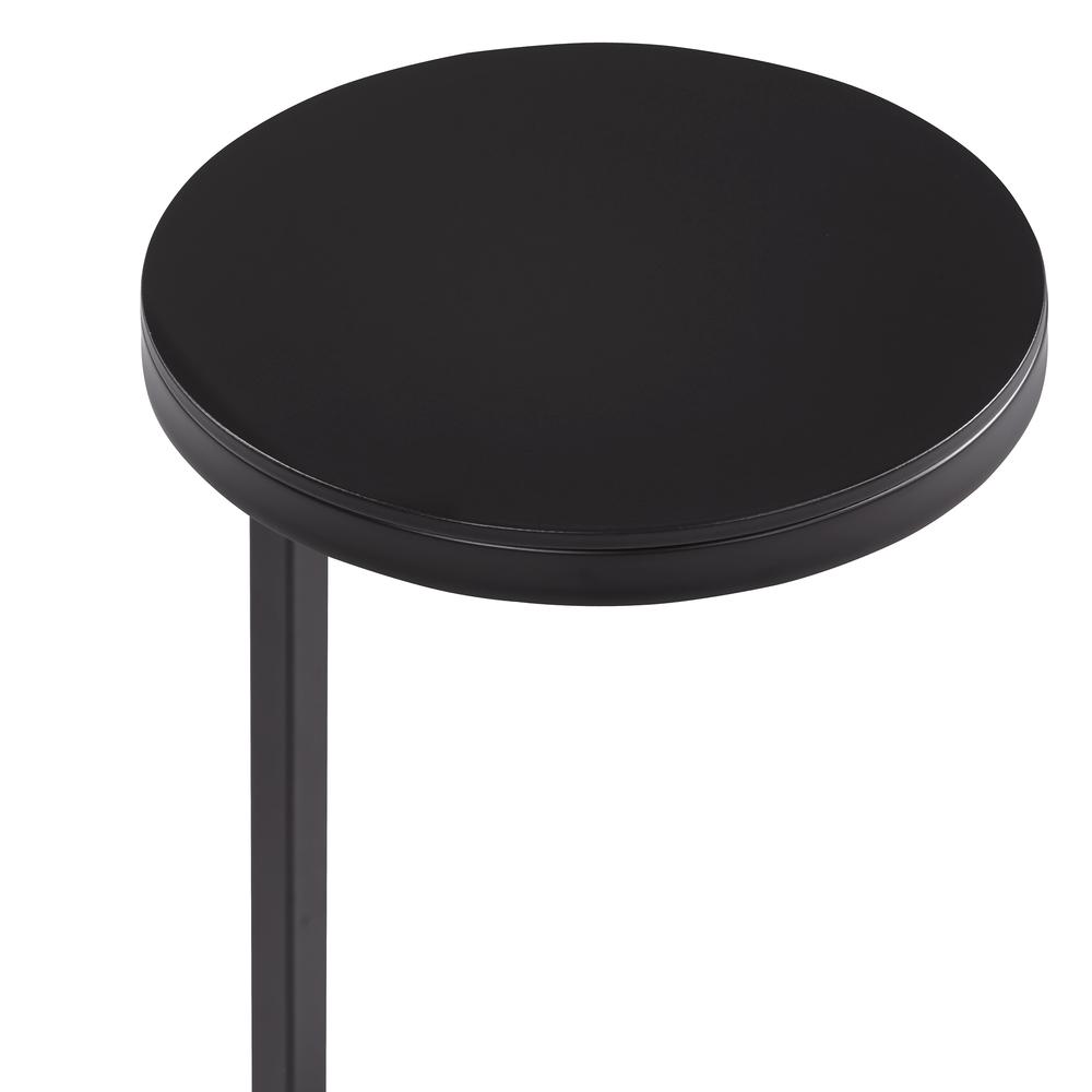 York Round Metal Accent Table. Picture 8