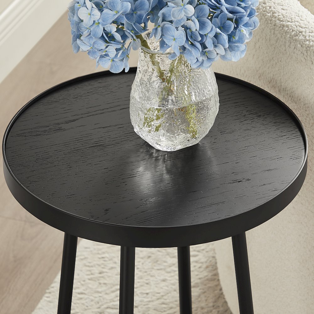Rayne Modern Round Accent Table. Picture 4