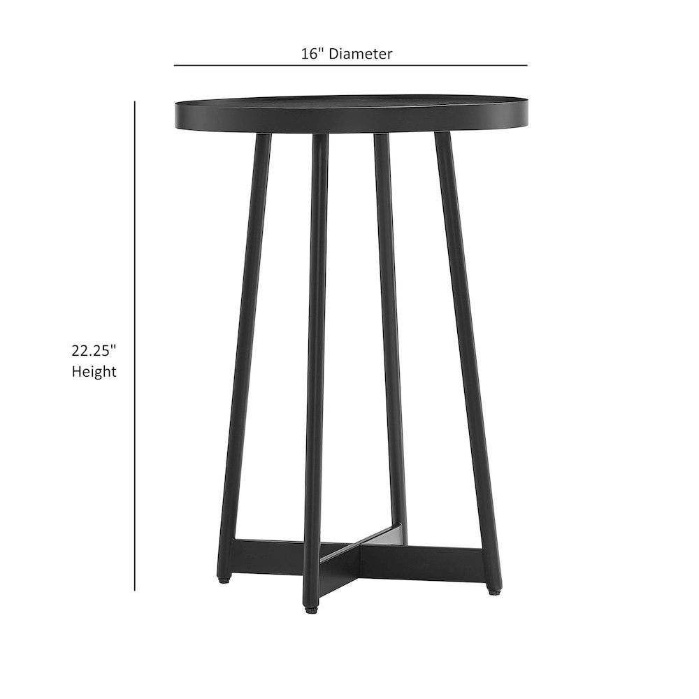 Rayne Modern Round Accent Table. Picture 11