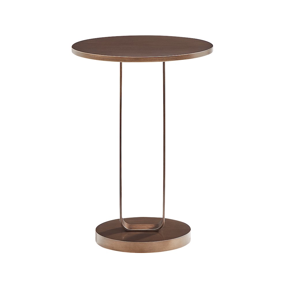 Tallulah Antique Bronze Round Accent Table. Picture 7