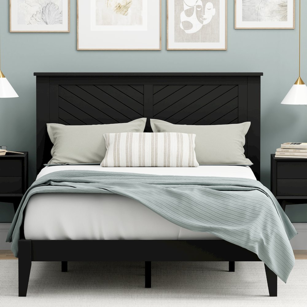 Prescott Solid Wood Full Platform Bed. Picture 5