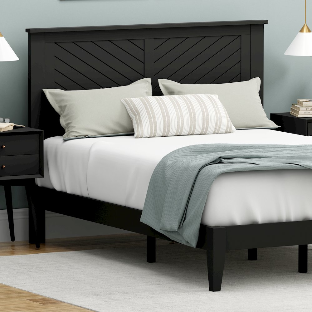 Prescott Solid Wood Full Platform Bed. Picture 6