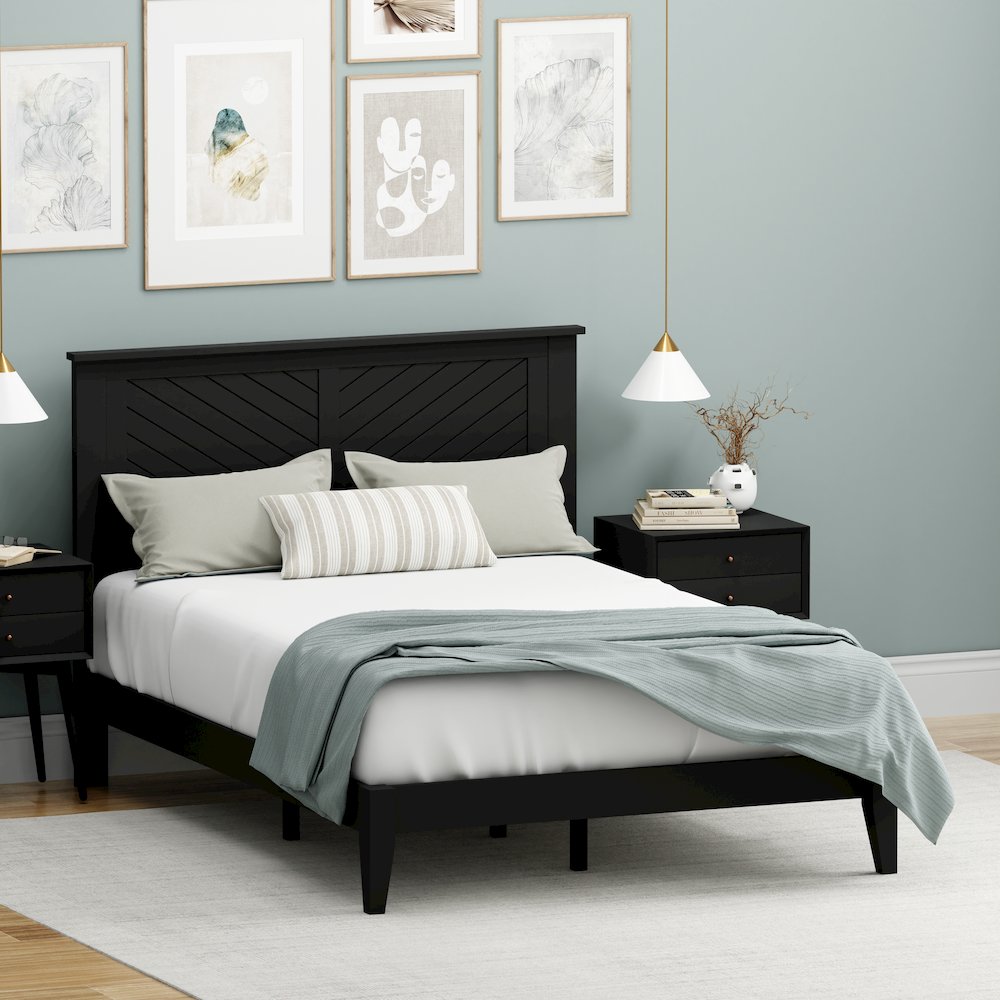 Prescott Solid Wood Full Platform Bed. Picture 10