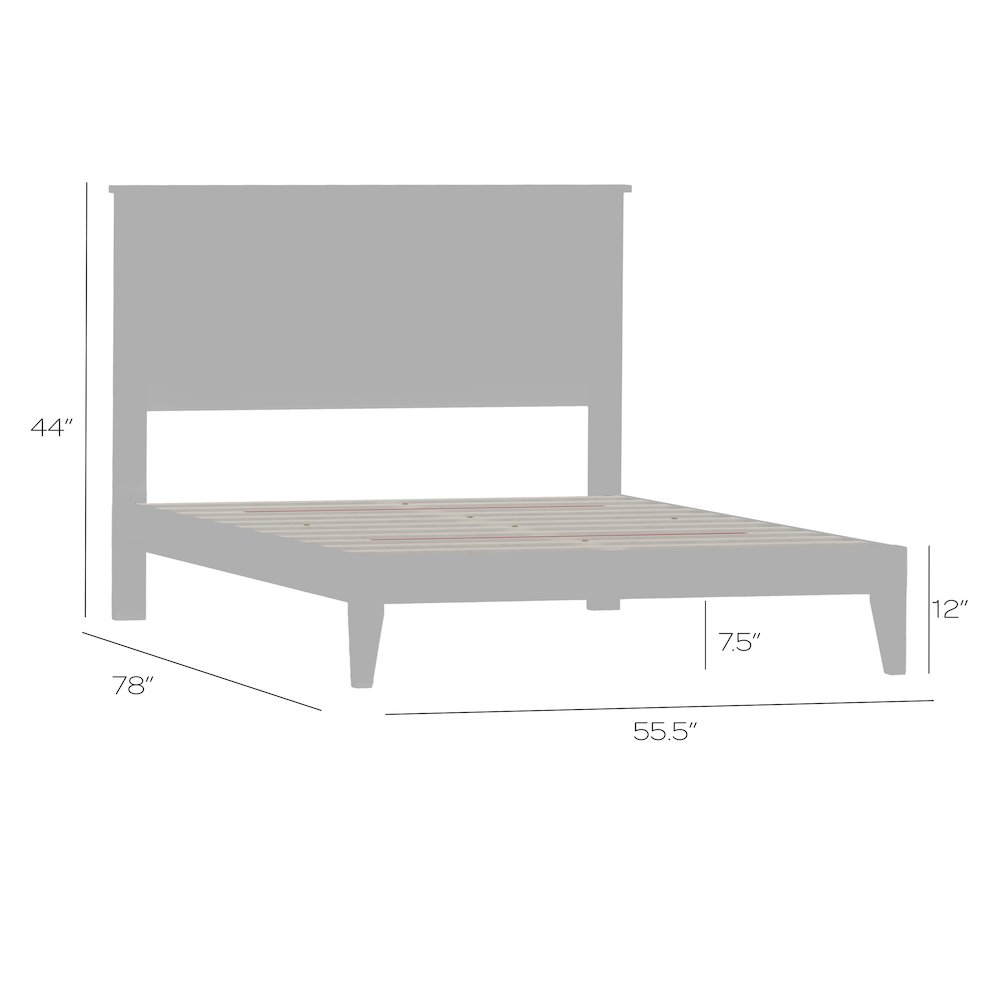 Prescott Solid Wood Full Platform Bed. Picture 11