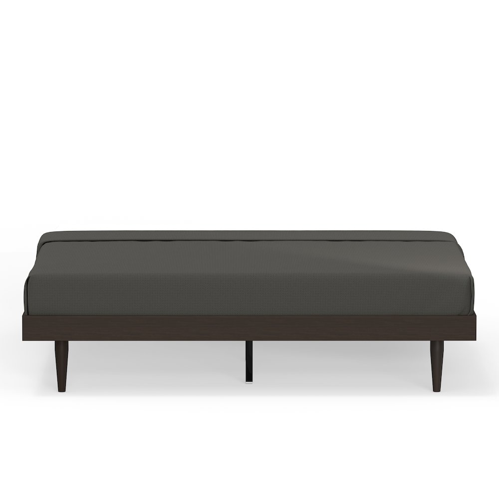 Sachse King Solid Wood Platform Bed Frame Walnut. Picture 7