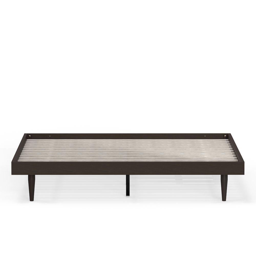 Sachse King Solid Wood Platform Bed Frame Walnut. Picture 2