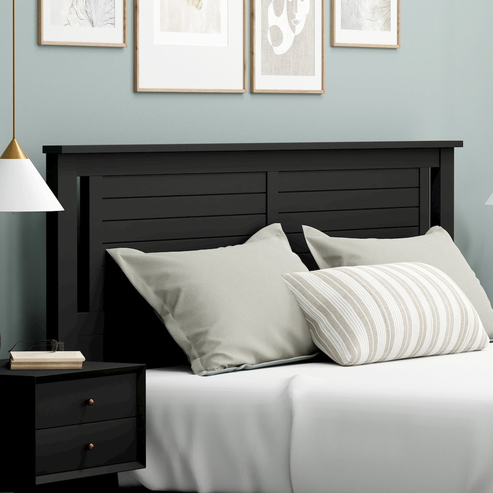 Amilly Solid Wood King Headboard with Horizontal Scoring. Picture 5
