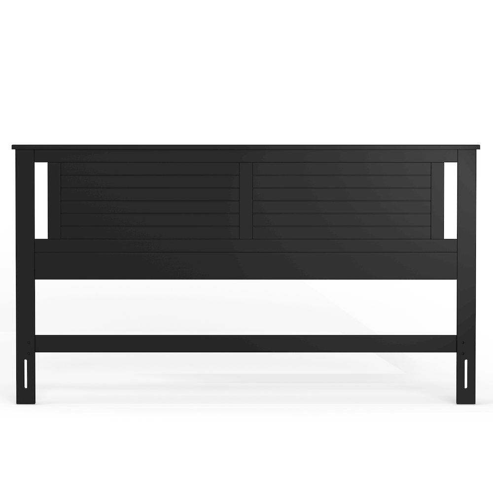 Amilly Solid Wood King Headboard with Horizontal Scoring. Picture 1