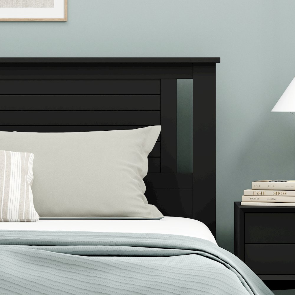 Amilly Solid Wood King Headboard with Horizontal Scoring. Picture 6