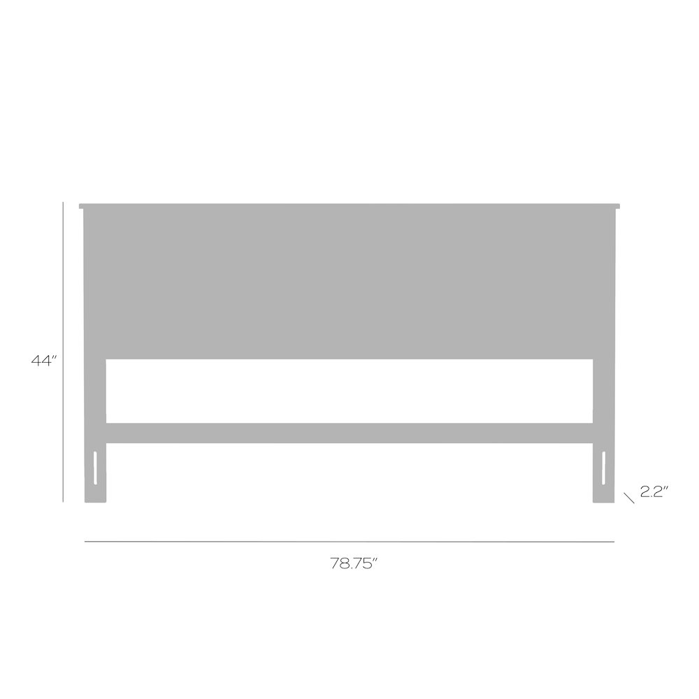 Amilly Solid Wood King Headboard with Horizontal Scoring. Picture 8