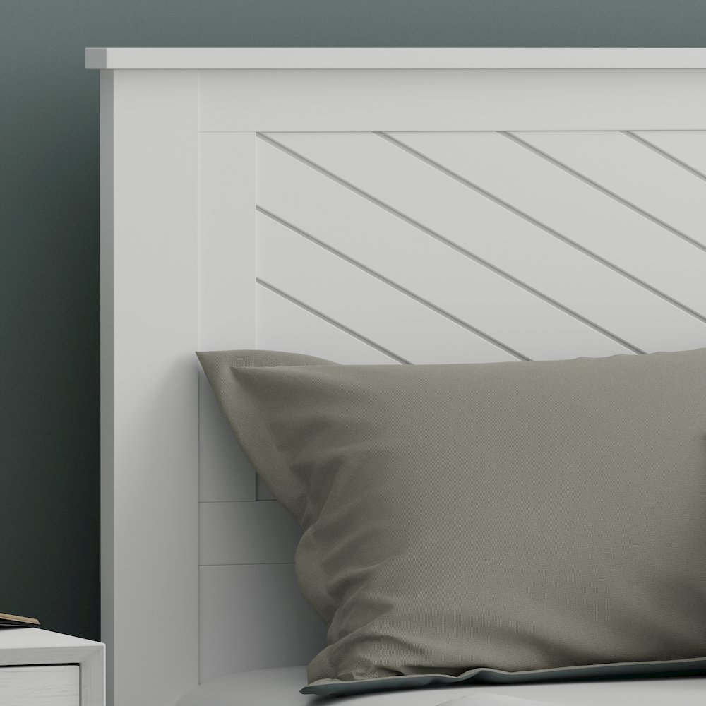 Corbie Solid Wood Queen Headboard with Chamfer. Picture 9