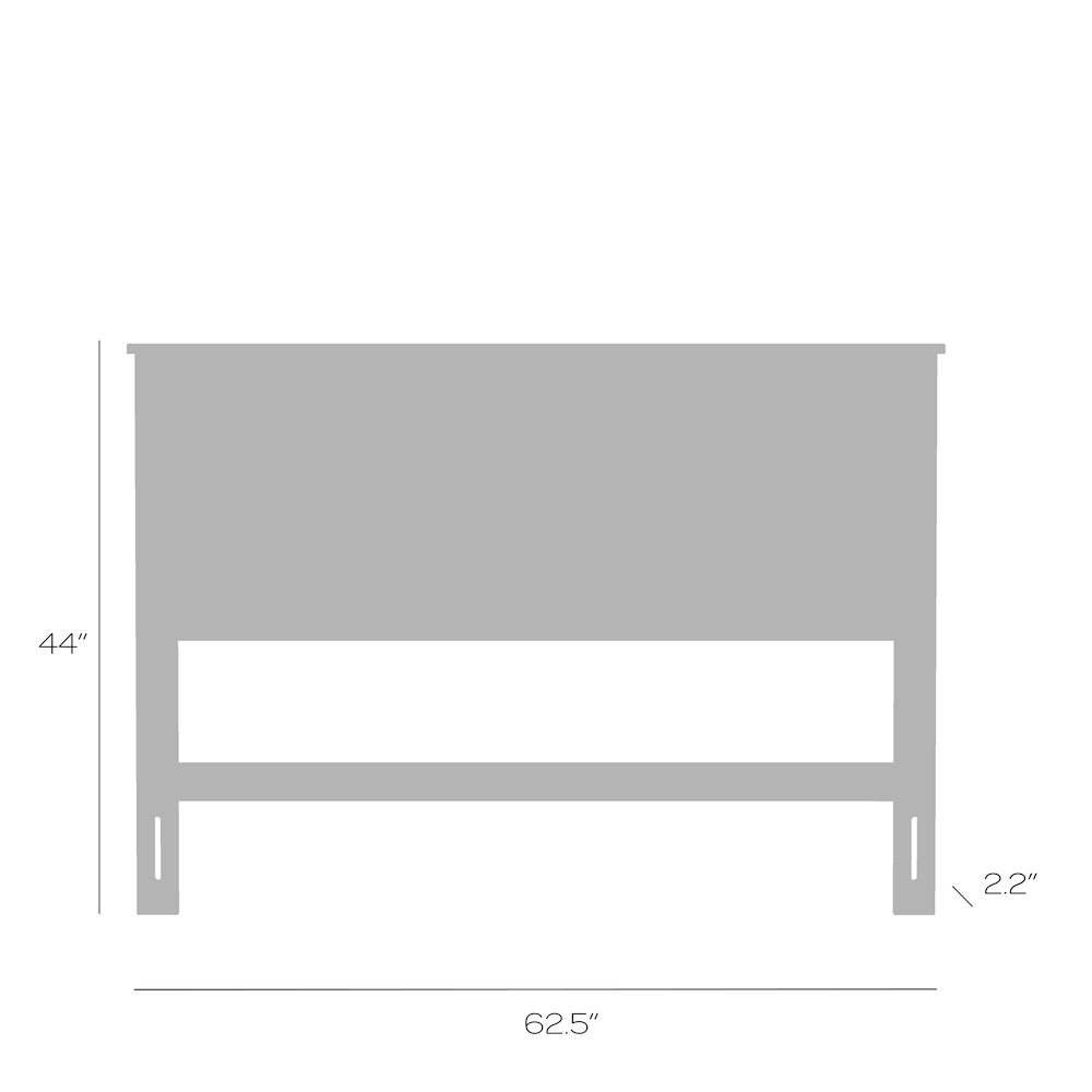 Corbie Solid Wood Queen Headboard with Chamfer. Picture 8