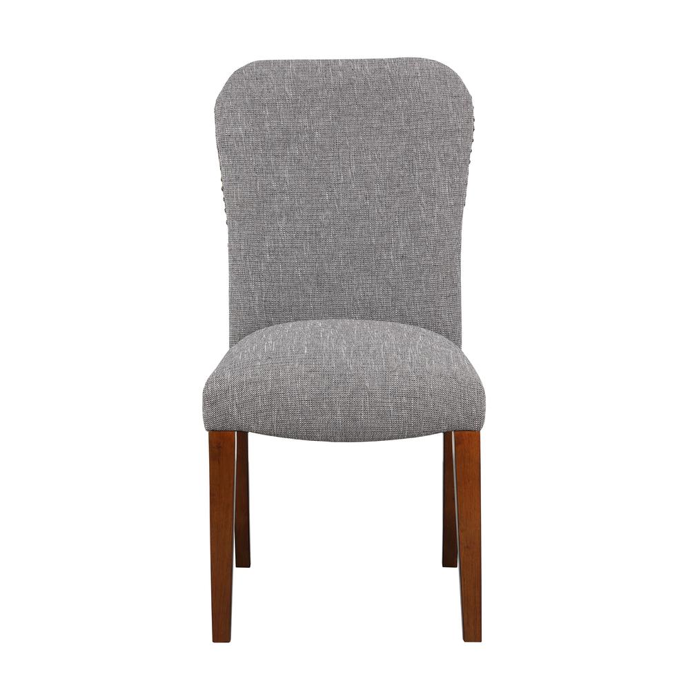 椅子 rinarina Salina Ashen Grey Dining Chair in Performance Fabric with