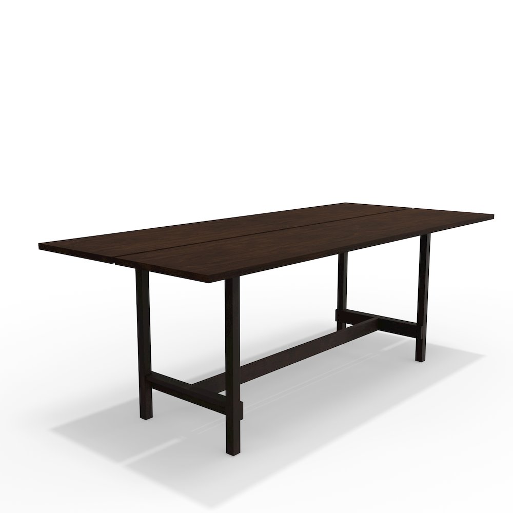 Jaslyn Split Top Dining Table - Walnut. Picture 1