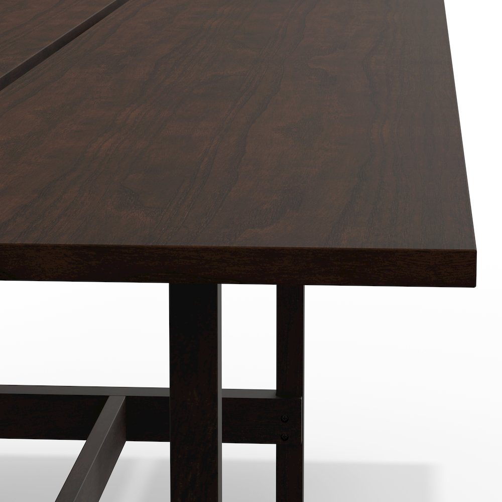 Jaslyn Split Top Dining Table - Walnut. Picture 5