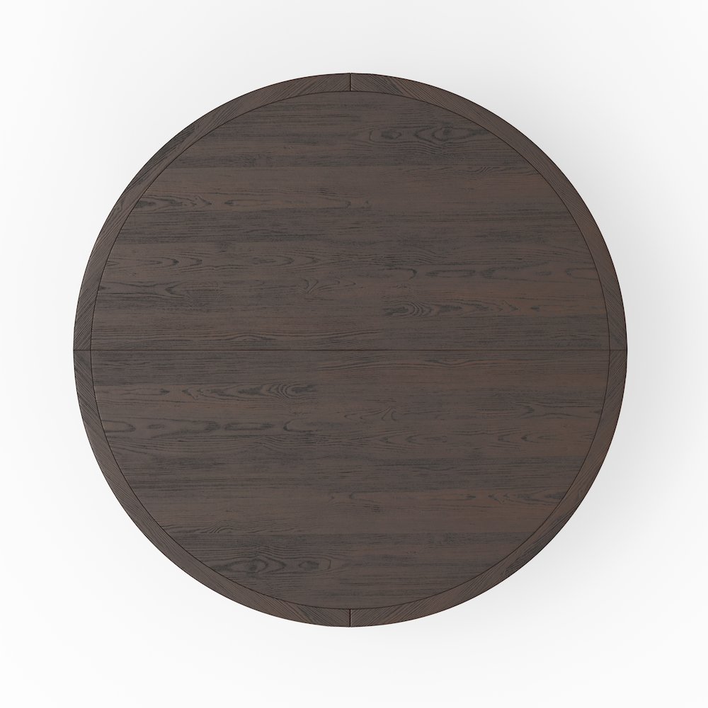 Georgio Dining and Game Table in Walnut Finish with Black Faux Leather Insert. Picture 17