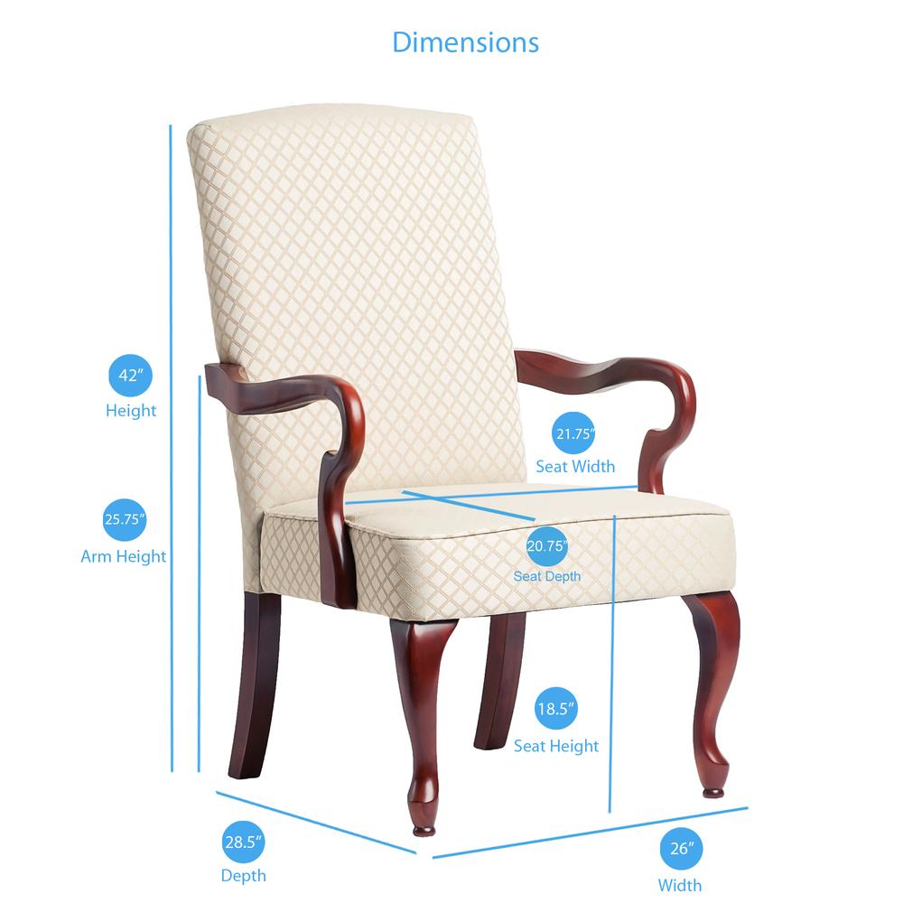 Derby Beige Gooseneck Arm Chair. Picture 2