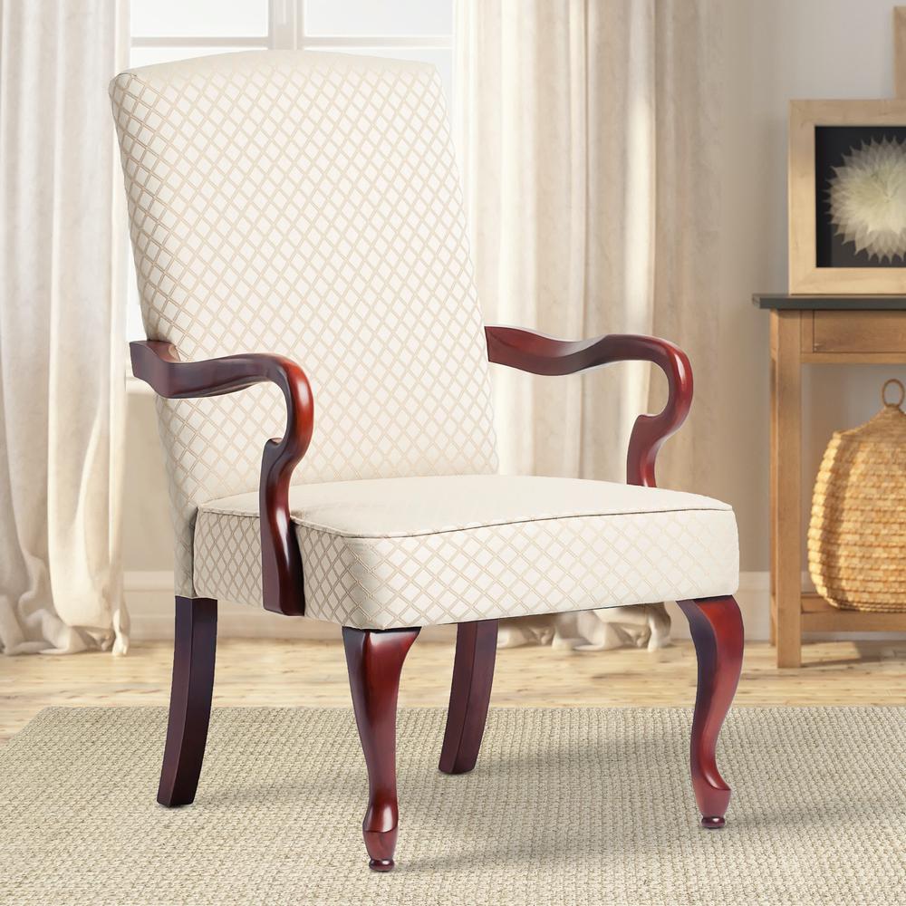Derby Beige Gooseneck Arm Chair. Picture 3