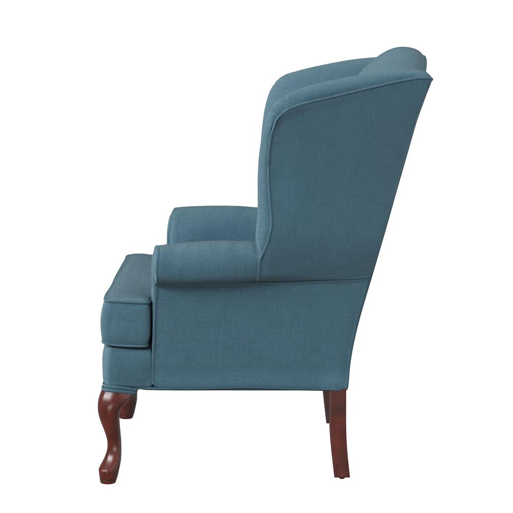Erin Blue Wing Back Chair. Picture 2