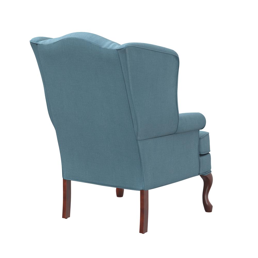 Erin Blue Wing Back Chair. Picture 3