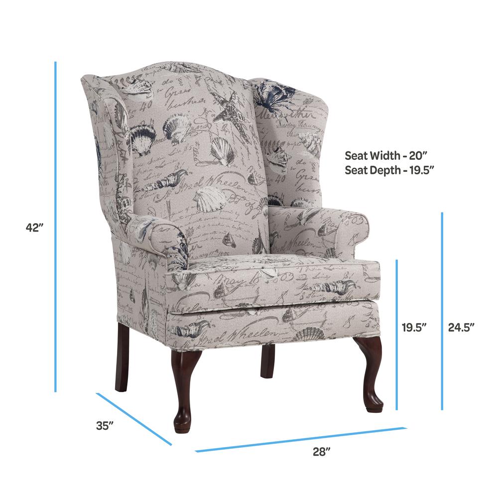Oceanside Wing Back Chair. Picture 2
