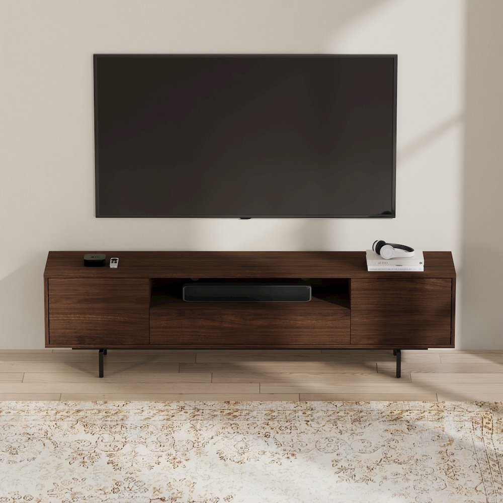 Avichi Walnut Laminate 3 Door TV Console. Picture 5