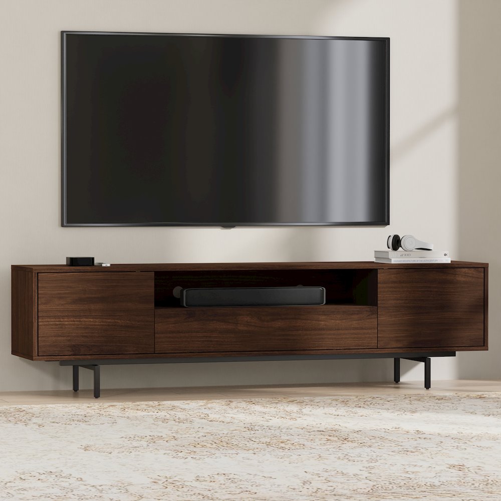 Avichi Walnut Laminate 3 Door TV Console. Picture 8