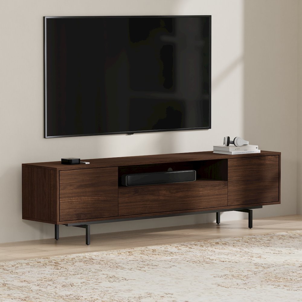 Avichi Walnut Laminate 3 Door TV Console. Picture 13