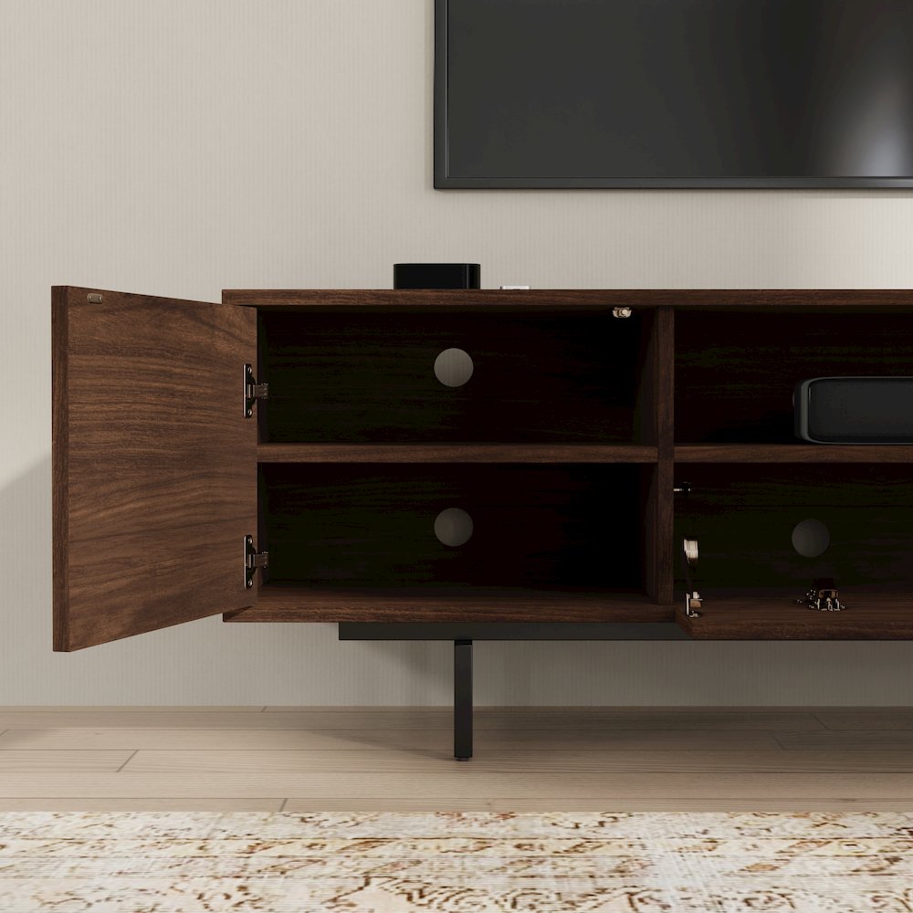Avichi Walnut Laminate 3 Door TV Console. Picture 15