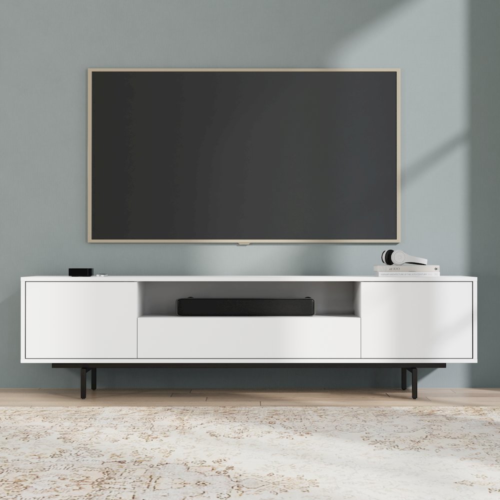 Avichi White Laminate 3 Door TV Console. Picture 11