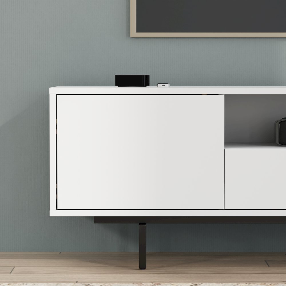 Avichi White Laminate 3 Door TV Console. Picture 13