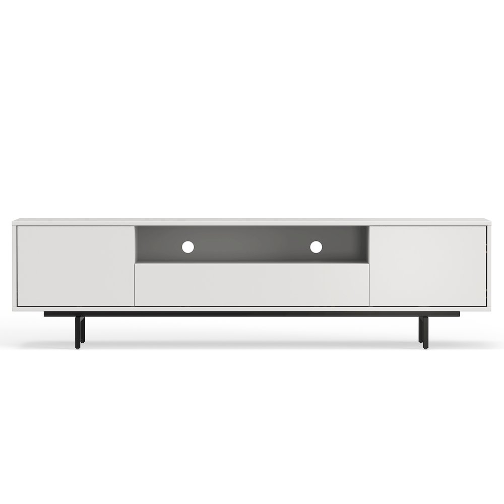 Avichi White Laminate 3 Door TV Console. Picture 1