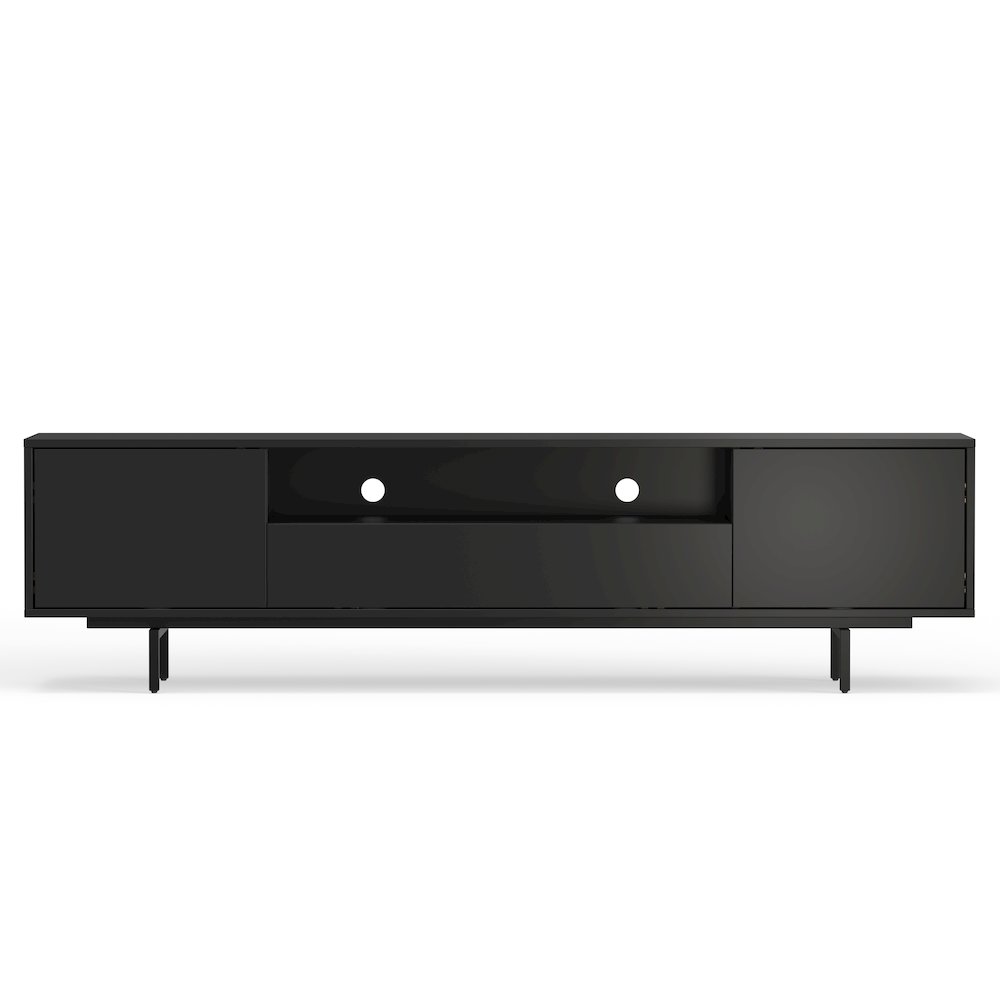 Avichi Black Laminate 3 Door TV Console. Picture 1