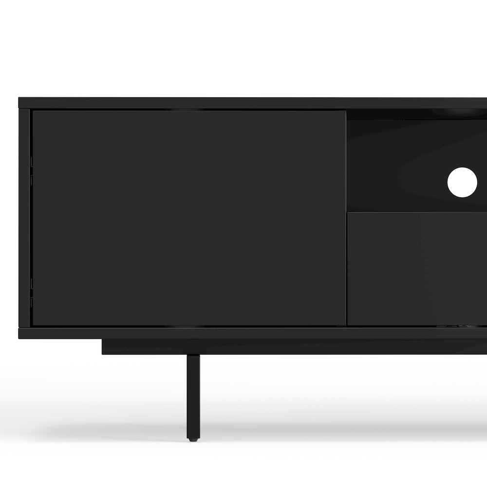 Avichi Black Laminate 3 Door TV Console. Picture 4