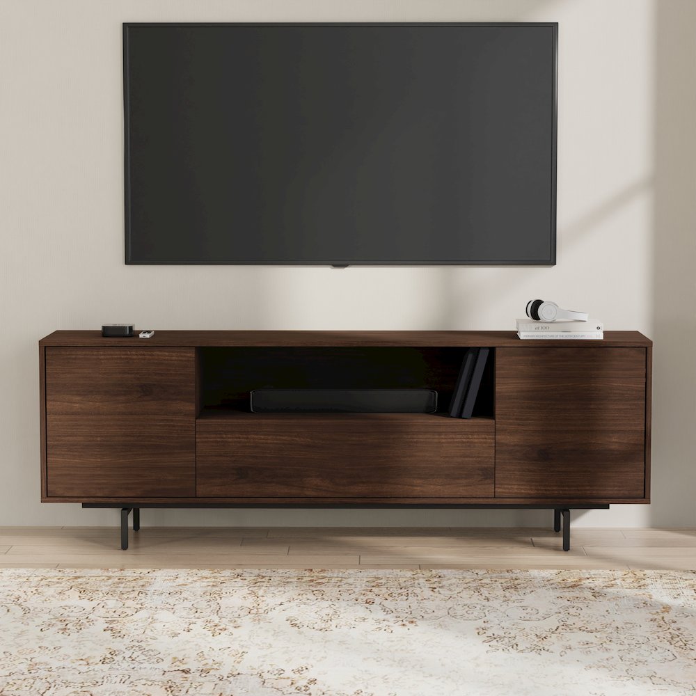 Avichi Walnut Laminate 3 Door TV Console. Picture 8