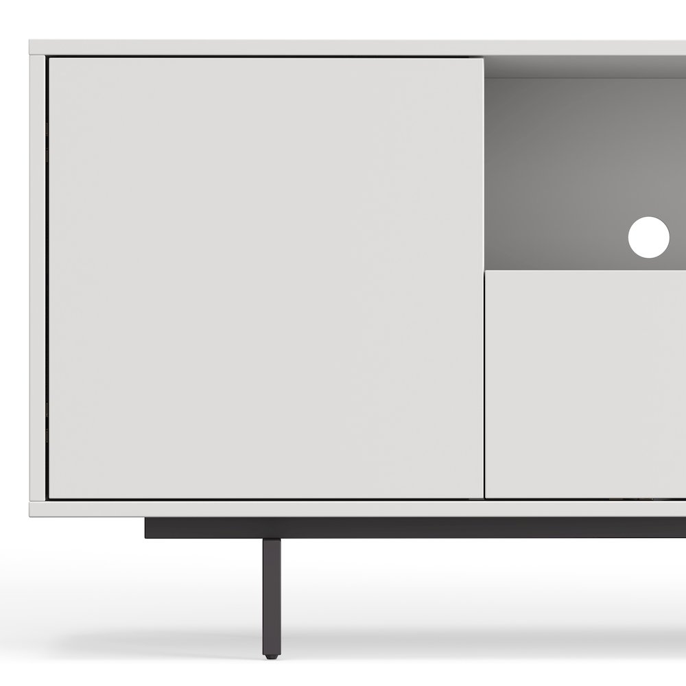 Avichi White Laminate 3 Door TV Console. Picture 3