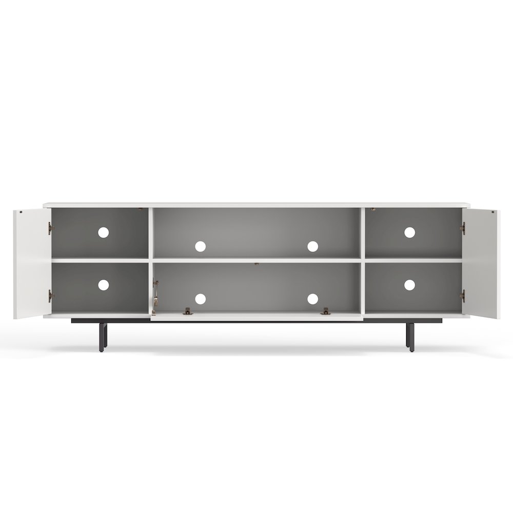 Avichi White Laminate 3 Door TV Console. Picture 4