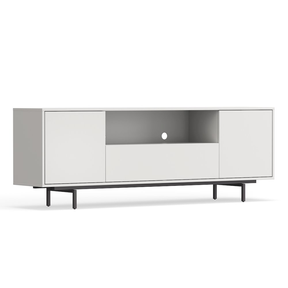 Avichi White Laminate 3 Door TV Console. Picture 6
